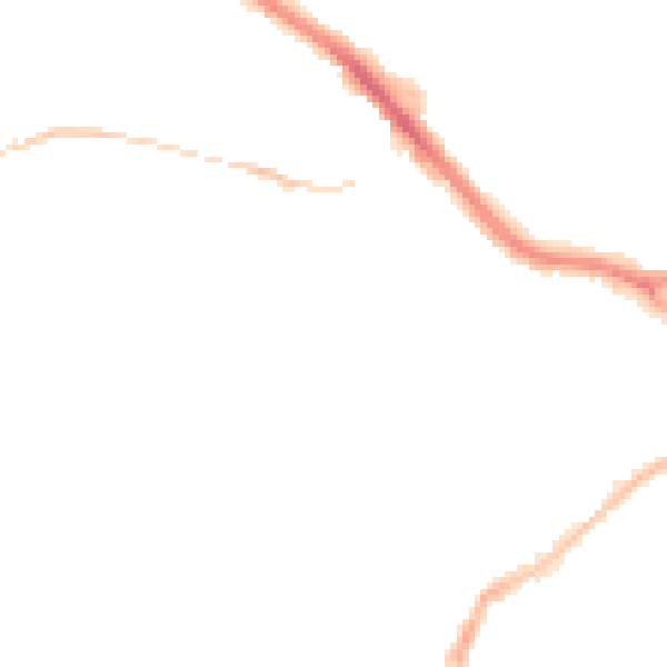 Night-time road noise heatmap for PL2 1PH