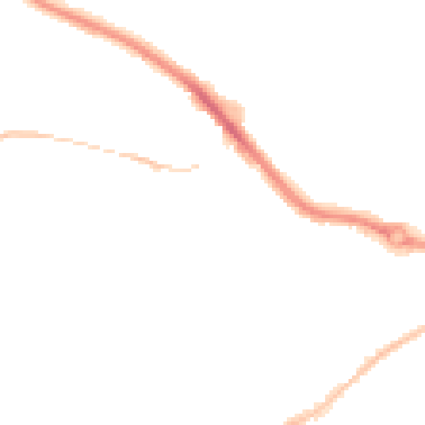 Night-time road noise heatmap for PL2 1PP