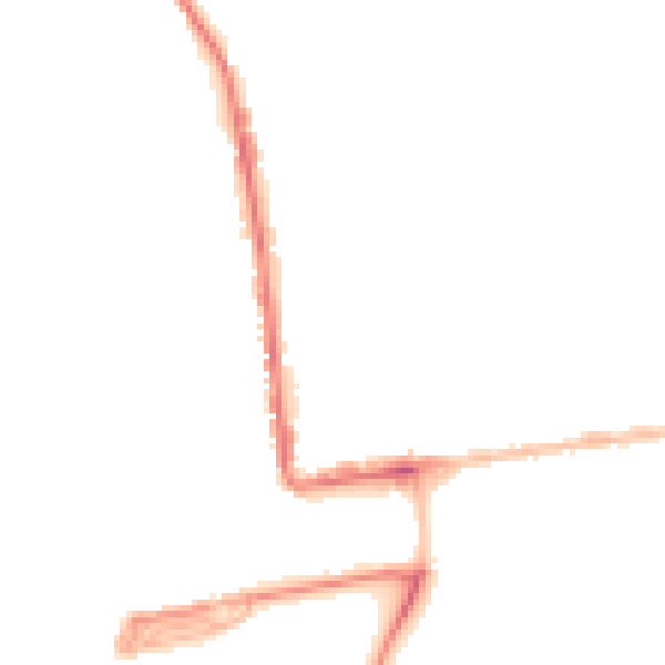 Night-time road noise heatmap for PL2 1RN