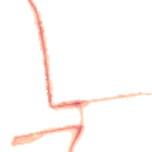 Night-time road noise heatmap for PL2 1RS