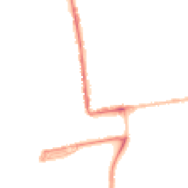 Night-time road noise heatmap for PL2 1SF