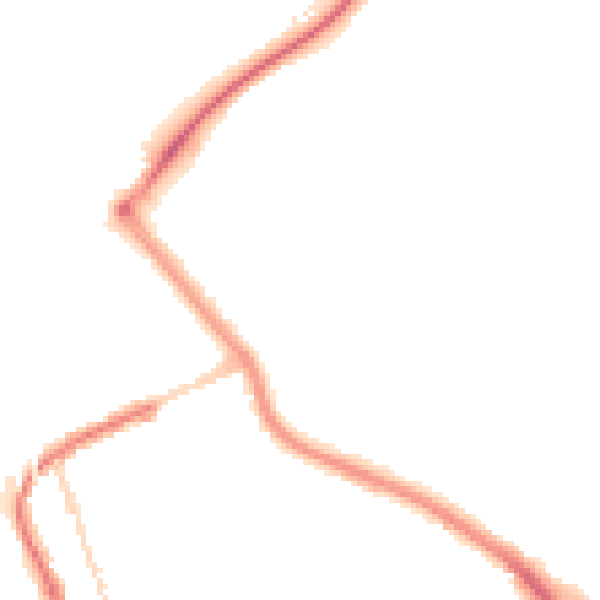 Night-time road noise heatmap for PL2 2BL
