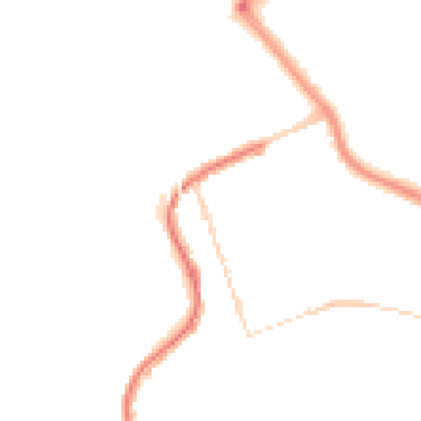 Night-time road noise heatmap for PL2 2BP