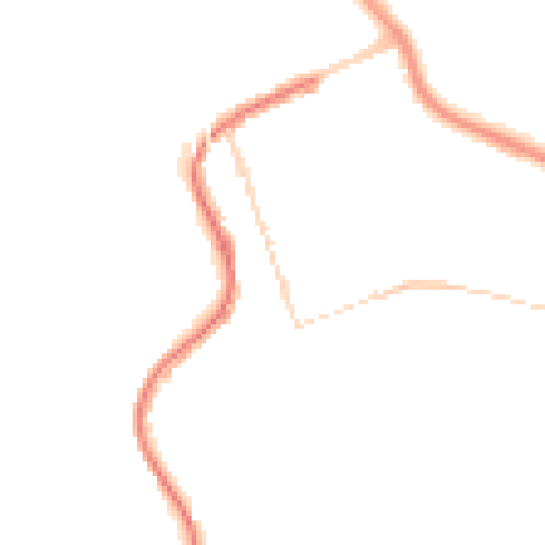 Night-time road noise heatmap for PL2 2BS