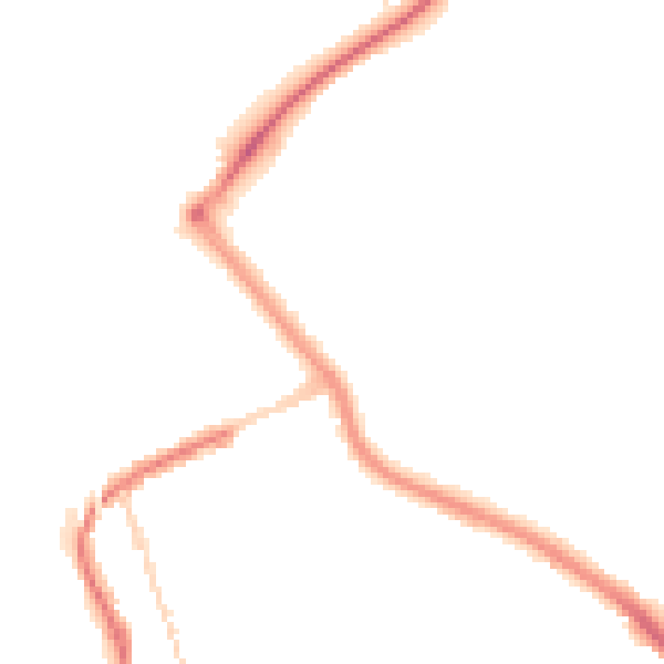 Night-time road noise heatmap for PL2 2EF