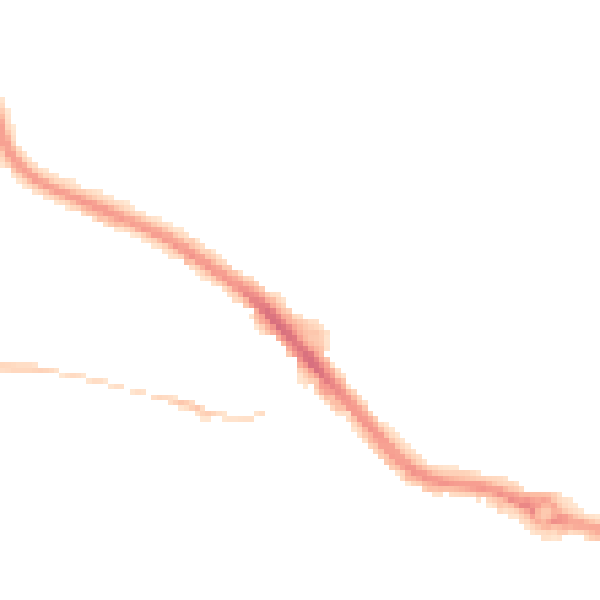 Night-time road noise heatmap for PL2 2LA