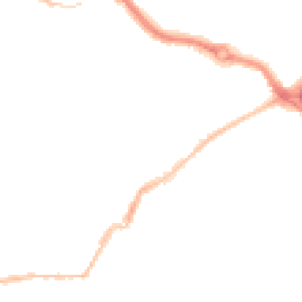 Night-time road noise heatmap for PL2 3AJ