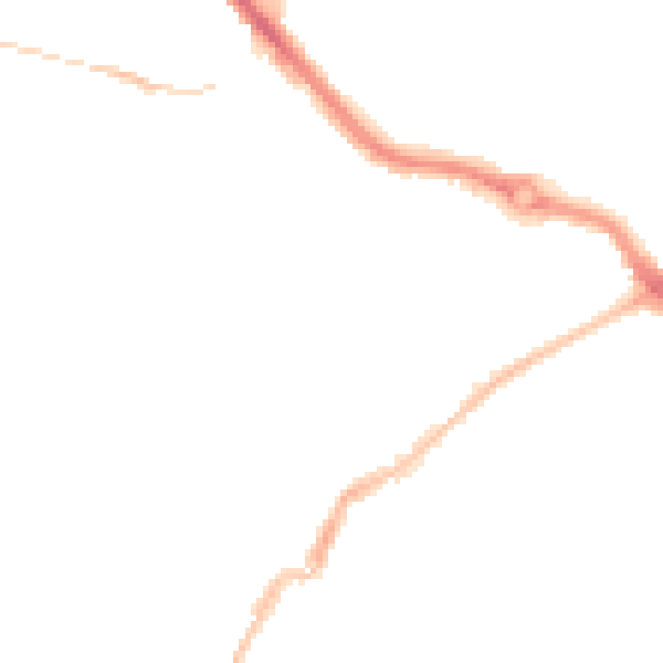 Night-time road noise heatmap for PL2 3BA
