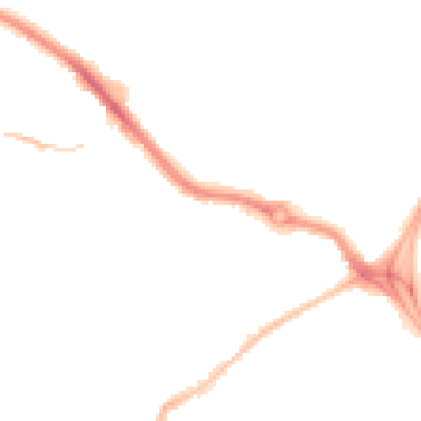 Night-time road noise heatmap for PL2 3BS
