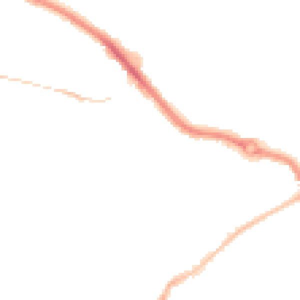 Night-time road noise heatmap for PL2 3BU