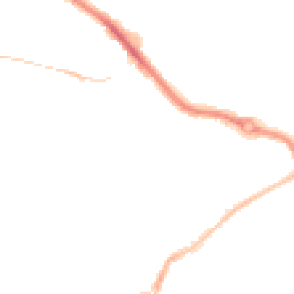 Night-time road noise heatmap for PL2 3DB