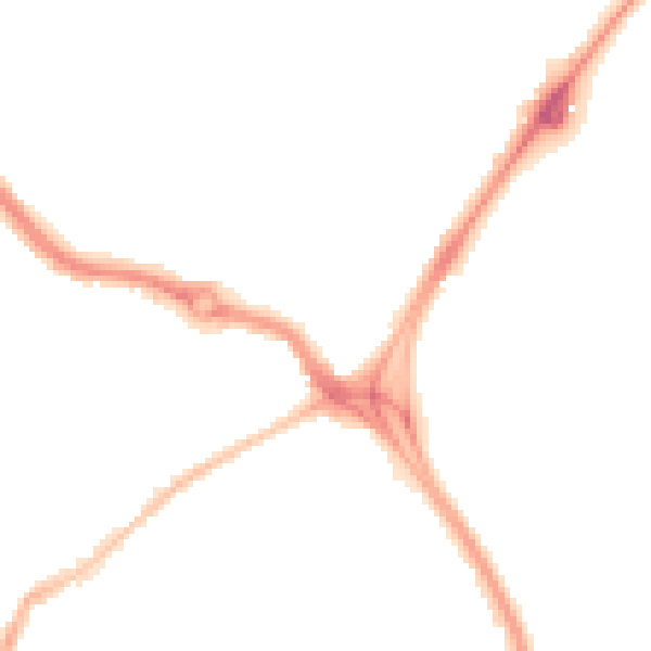 Night-time road noise heatmap for PL2 3EH