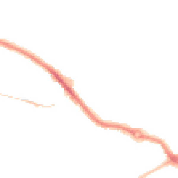 Night-time road noise heatmap for PL2 3JH