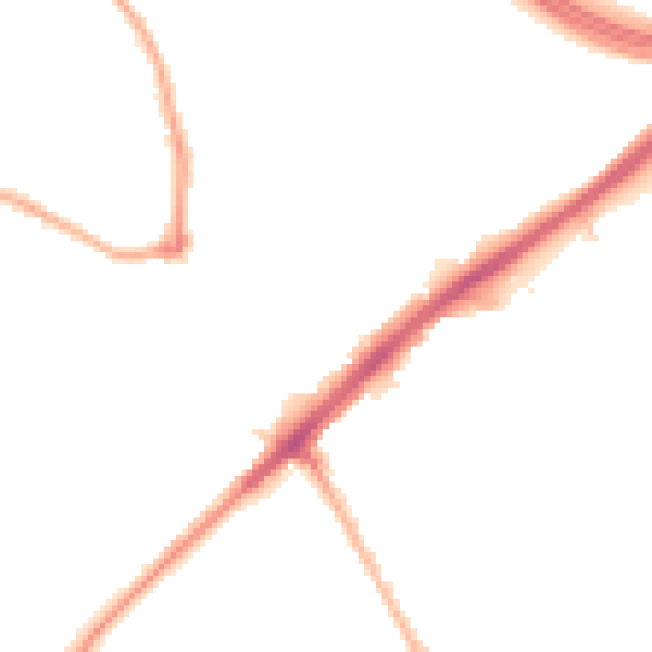 Night-time road noise heatmap for PL2 3NR