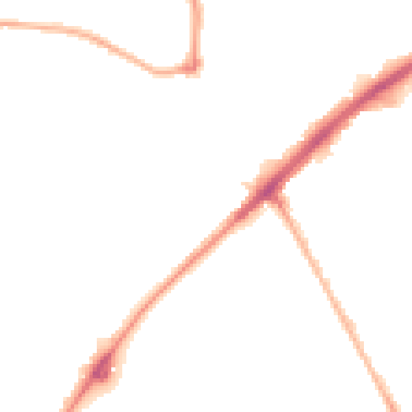 Night-time road noise heatmap for PL2 3QE