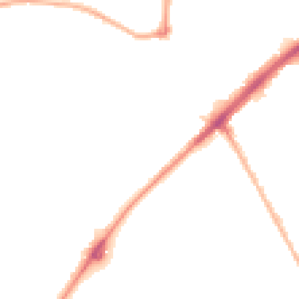 Night-time road noise heatmap for PL2 3QH