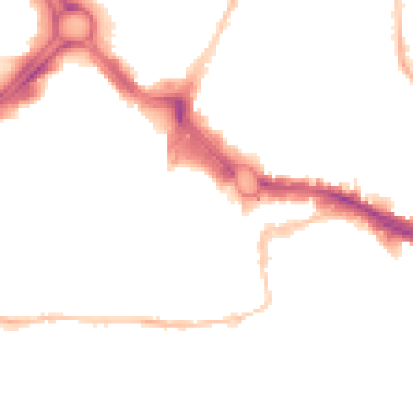 Night-time road noise heatmap for PL4 0AQ