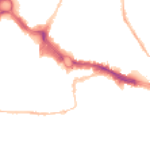 Night-time road noise heatmap for PL4 0BH