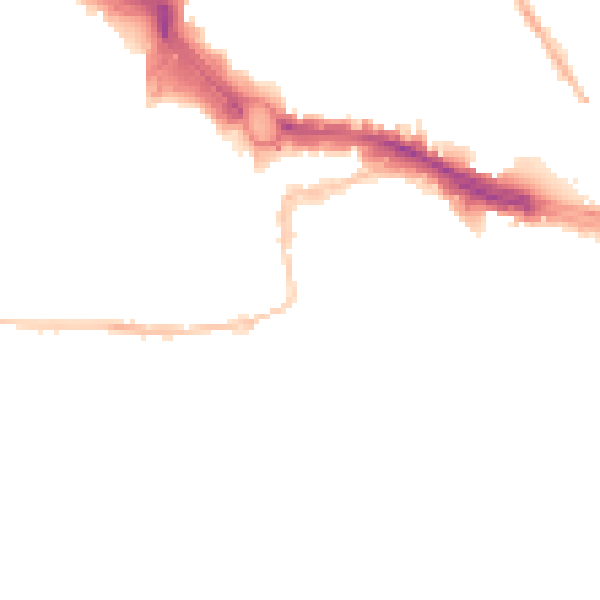 Night-time road noise heatmap for PL4 0BX