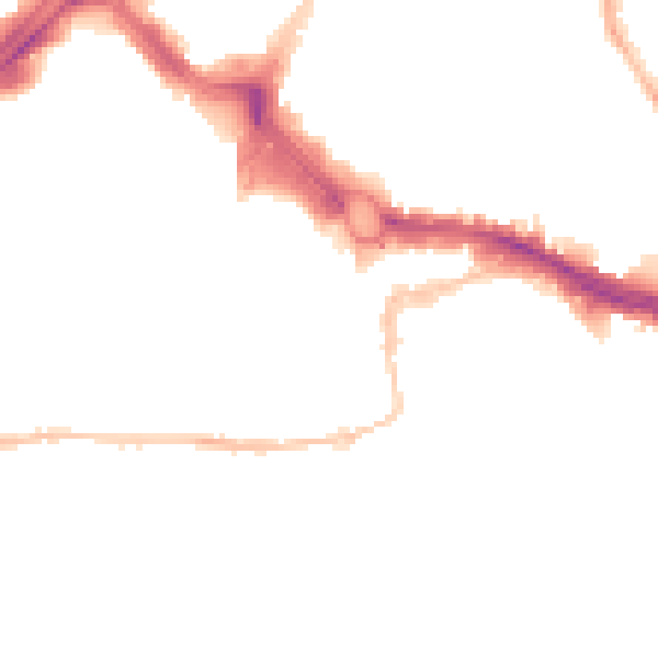 Night-time road noise heatmap for PL4 0BY