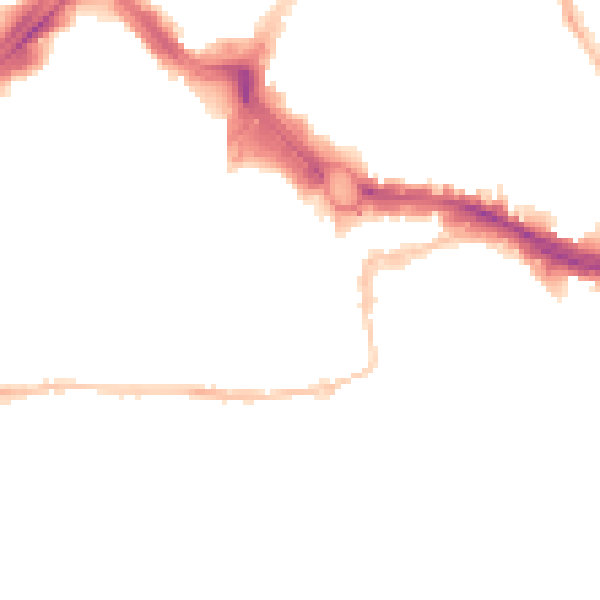 Night-time road noise heatmap for PL4 0DB