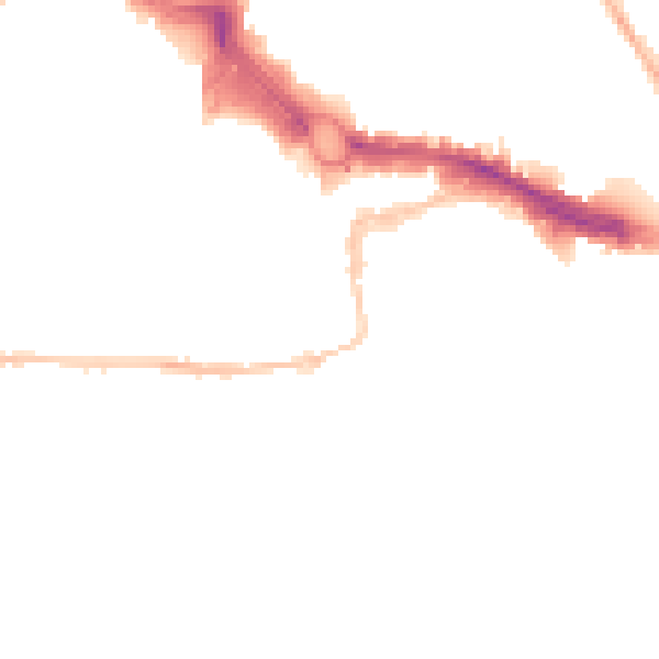Night-time road noise heatmap for PL4 0DS