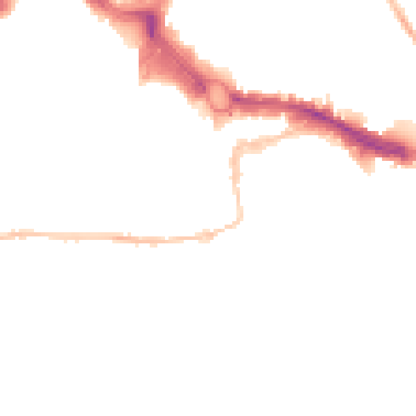 Night-time road noise heatmap for PL4 0DU