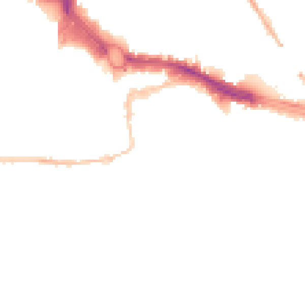 Night-time road noise heatmap for PL4 0DW