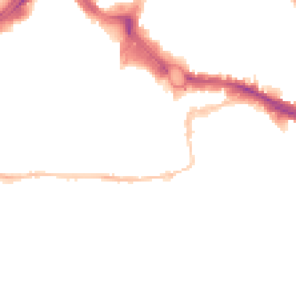 Night-time road noise heatmap for PL4 0EB