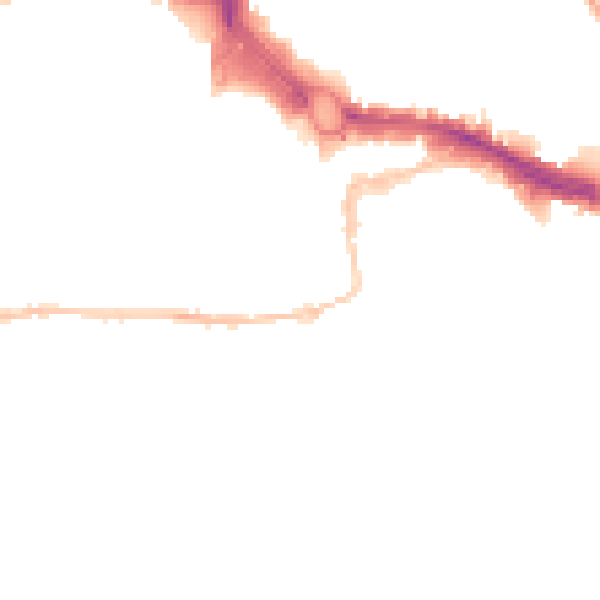 Night-time road noise heatmap for PL4 0EF