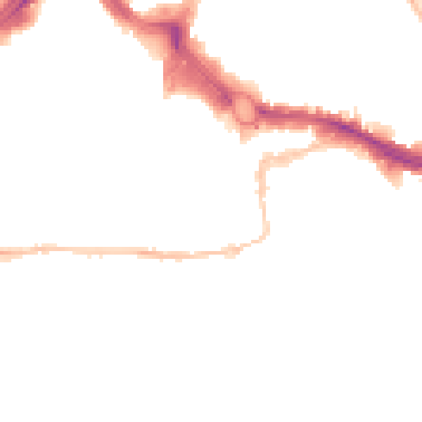 Night-time road noise heatmap for PL4 0EN