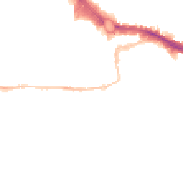 Night-time road noise heatmap for PL4 0ER