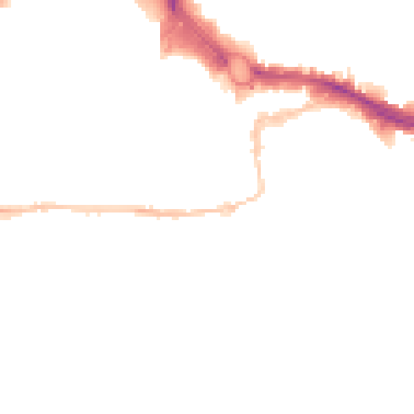 Night-time road noise heatmap for PL4 0ET