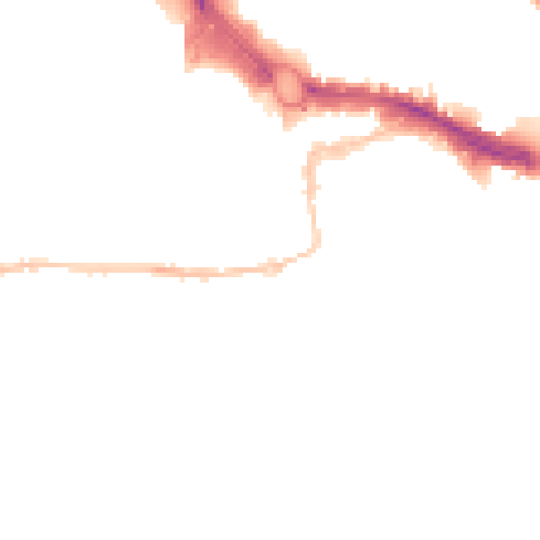 Night-time road noise heatmap for PL4 0EU