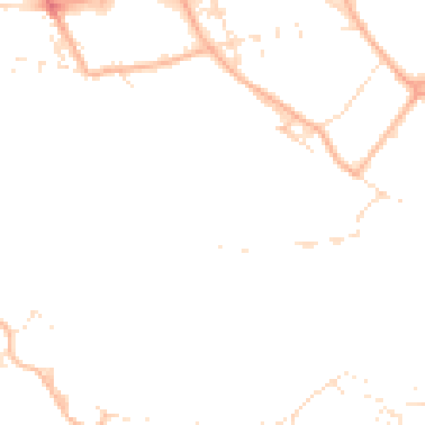 Daytime road noise heatmap for PL4 0FA