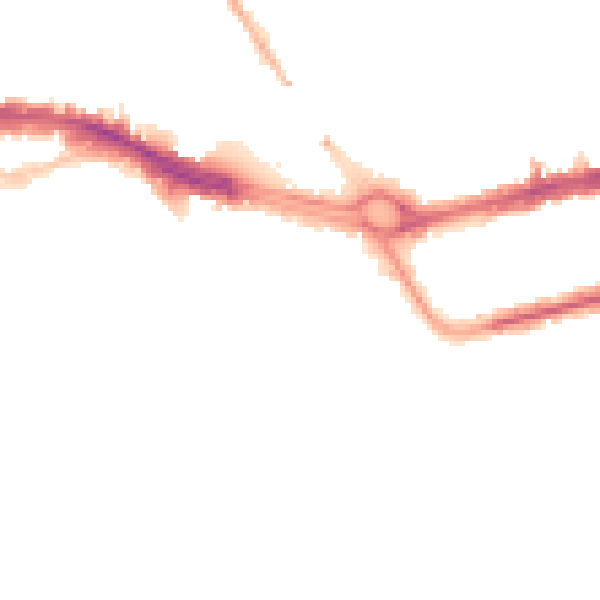 Night-time road noise heatmap for PL4 0FF