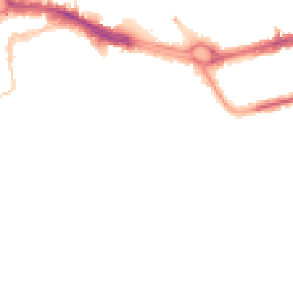 Night-time road noise heatmap for PL4 0LA