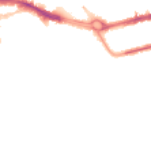 Night-time road noise heatmap for PL4 0LD