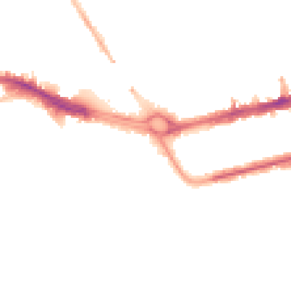 Night-time road noise heatmap for PL4 0NP
