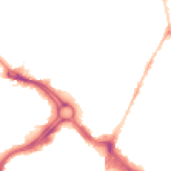 Night-time road noise heatmap for PL4 6AW
