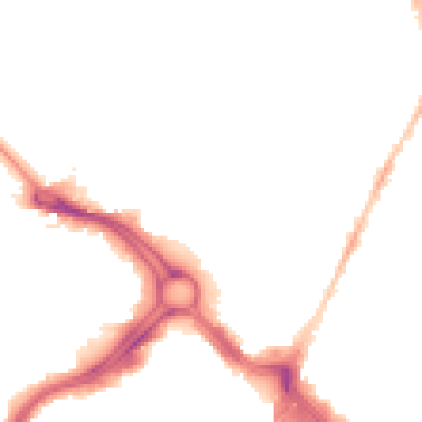 Night-time road noise heatmap for PL4 6AZ