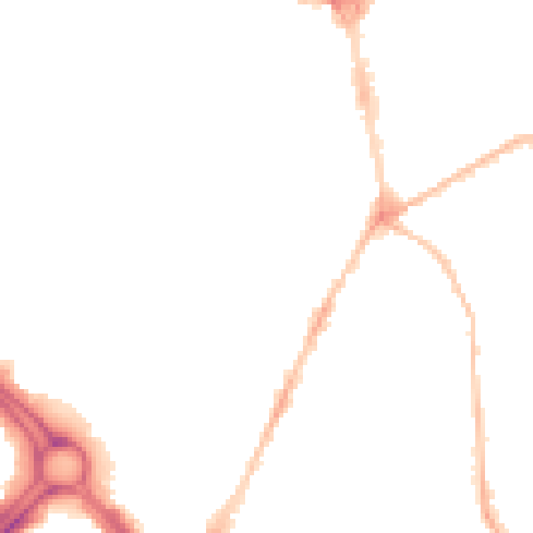 Night-time road noise heatmap for PL4 6JA