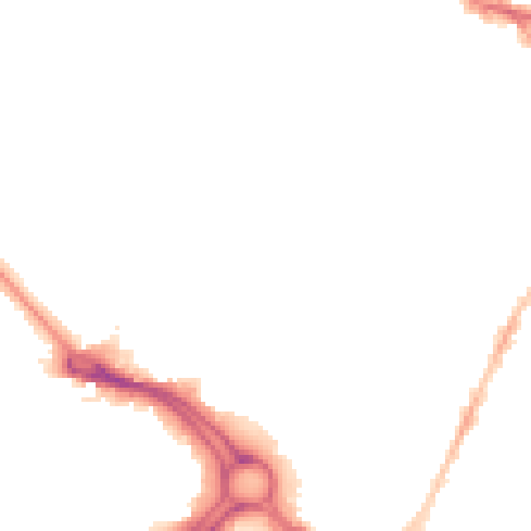 Night-time road noise heatmap for PL4 6PF