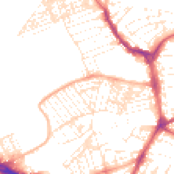 Daytime road noise heatmap for PL4 6PP