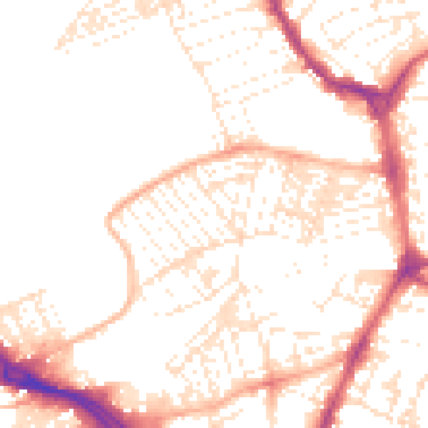 Daytime road noise heatmap for PL4 6PR