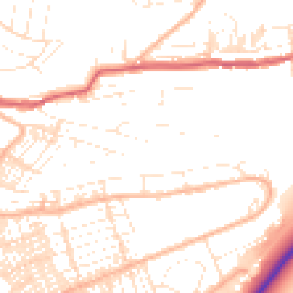 Daytime road noise heatmap for PL4 7HL