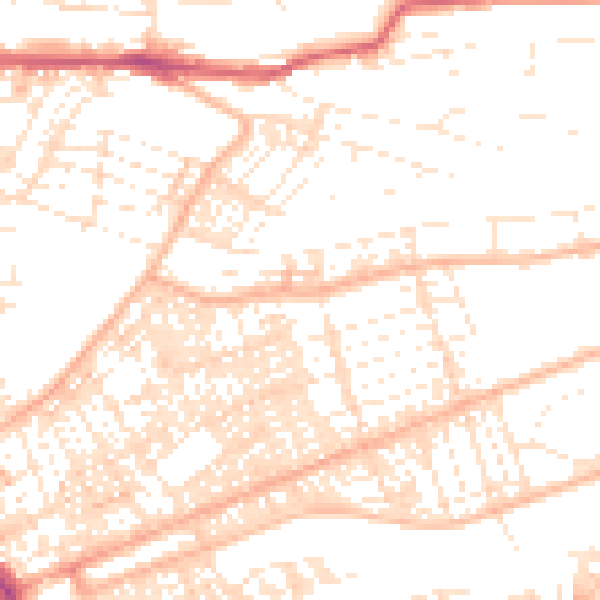 Daytime road noise heatmap for PL4 7PU