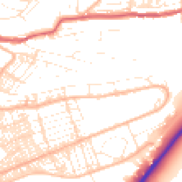 Daytime road noise heatmap for PL4 7QE