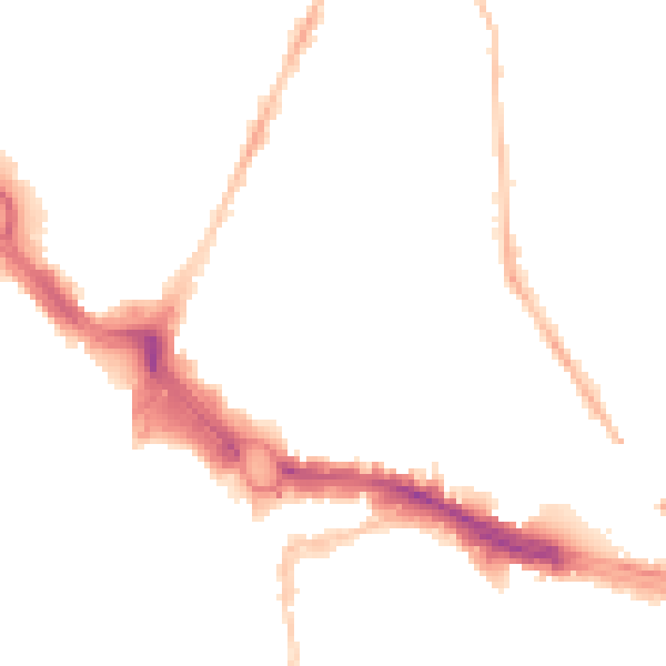 Night-time road noise heatmap for PL4 8DW