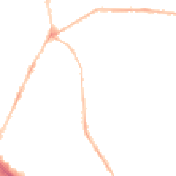 Night-time road noise heatmap for PL4 8FG